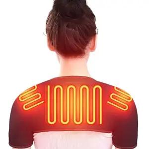 온열 가정용 찜질 양어깨 usb 찜질기 가열형 5v 전원 마사지기 어깨 등