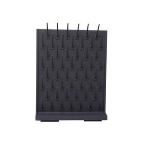 연구실 건조대 비커걸이 비커 거치대 초자기구 과학실 양면 블랙27봉 단면 건조랙 진열대 기구 이동식 초자