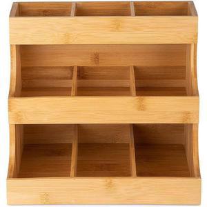 7 27 레스토랑 수납함 원목 티백수납 우드 정리함 24cm 커피 티백보관함 사각 티백정리