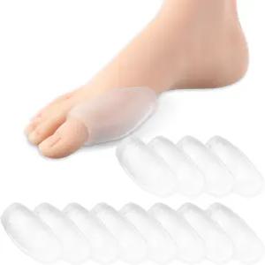 키프무라세 12개 클리어 젤 부니온 쿠션 프로텍터 패드 쉴드 코렉터 엄지발가락 재조정을 위한 분리막이