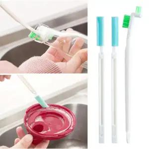 텀블러 뚜껑 틈새 틈세 모서리 청소 세척 설거지 미니 미세 브러쉬 3종세트 주방 청소솔 클리너