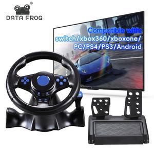 데이터 프로그 게임 스티어링 휠 (PS3 레이싱 패드) 180도 컴퓨터 USB 자동차 PC 진동 조이스틱 (PS2/PS3/X