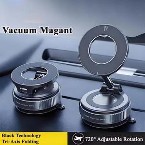 맥세이프 차량용 휴대폰 홀더 흡착 컵 진공 자석 스탠드 360도 ° 회전 및 접이식 거치대 핫