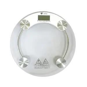 고품질 IS 투명 원형 디지털체중계 털무체중계 A4용지 전자저울 온습도계 앳플리체중계 털무측정 WFHW1M7