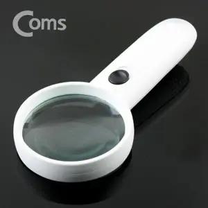 고품질 BLED 조명 확대경 손잡이 돋보기 3배율 렌즈 75mm 확대경 LED...