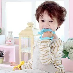 실리콘 손목 치발기 신생아 잇몸 마사지 실리콘 자동차 치아발육용품