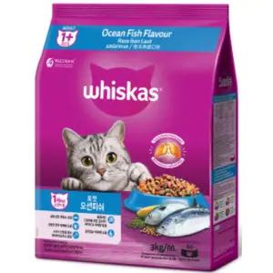 위스카스 애묘 애완묘 포켓 건식 사료 오션피쉬 3kg BNA