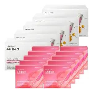바이탈뷰티 슈퍼콜라겐 25mlX28개입X5박스+10개입X5개 / 액상 저분자 피쉬 콜라겐 펩타이드