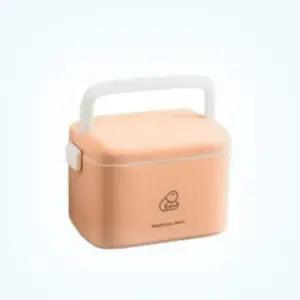 2단 구급상자 약통 가정용 보관함 수납 정리 소 핑크 메디컬박스 구급함 약상자 가방 응급 키트 약보 비상