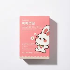 배배쓰담 아기유산균 돌 면역 장 유아 딸기맛 비타민D 아연 어린이 영양제 30포 1박스