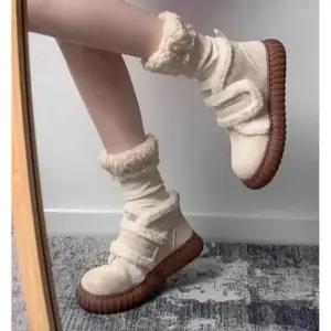 여성 포근한 미들 부츠 1P 뽀글이 겨울 앵클 신발 앵클털부츠 미들털부츠 겨울여성신발