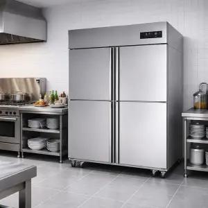 [LG]C110AKB 대형 업소용 냉장고 냉장3칸 냉동1칸 1064ℓ 스테인레스