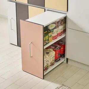 엘리사B 틈새 슬림300낮은 슬라이딩 수납장BJM249