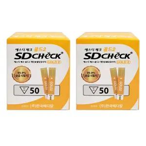 에스디 체크골드2 혈당시험지 50매 x 2개 / 2027-08-28