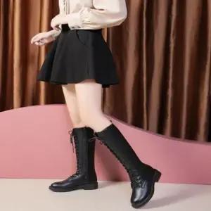 여성 겨울 기모안감 끈 롱부츠 기모부츠 여자 털부츠 WCF37F8
