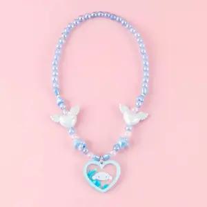 시나모롤 스팽글 하트 목걸이