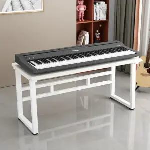 신디사이저 키보드 스탠드 건반 이동식 거치대 화이트 96cm