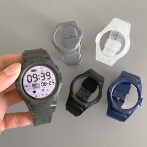 견고한 TPU 실리콘 스포츠 일체형 밴드+보호 케이스 범퍼, 삼성 갤럭시 워치 8/7/6/5/4/FE용으로 설계됨.