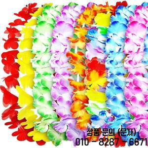 LED 하와이안 플라워 레이 목걸이 열대 발광 14세 이상 성인 루아우 테마 파티 카니발 비치 웨딩 24 개