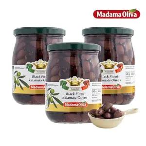 [보라티알] 마다마 블랙 피티드 깔라마따 올리브 545g x 3개