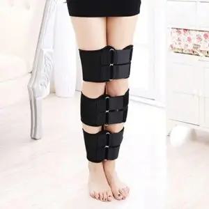 다리 벨트 오다리 교정기 휜다리 보조 밴드 자세 교정용 3중 지원 WFJF4UI