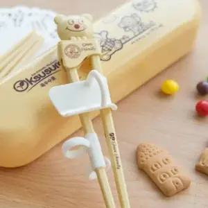 고정고리유아젓가락 받침대 초등학생 귀여운 어린이집 아기젓가락 WFJGOSO