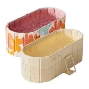 1인용 미니 사우나 반식욕조 접이식 와이드 욕조 L WFJGPEP