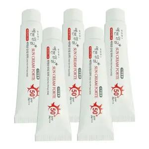 웰빙헬스 예쁜얼굴 썬크림 포르테 25g x 5개-WFIDTLO