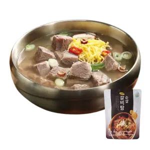 산똘배 순살 갈비탕 뼈없는 간편식 갈비탕 밀키트 (800g 6팩)