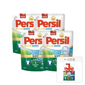 퍼실 엑스퍼트 실내건조 드럼/일반 겸용 1.8L, 4개 + 증정(파워젤 듀얼 300ml, 1개)