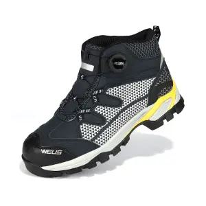 위어스 KCs안전인증 보통작업용 중간높이 다이얼 안전화 내답판 와이드토캡 WS-651