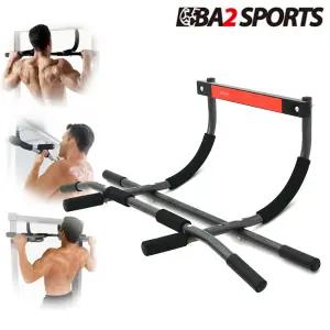 바투 문틀손상없는 가정용 턱걸이 도어짐 - 그립 확장형 실내 문틀 철봉 치닝디핑 멀티도어짐 풀업바