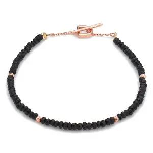 [도로시] 14k 센서빌D 블랙스피넬 토글 팔찌(천연석)