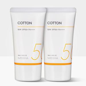 (2개) 미샤 올 어라운드 세이프 블록 코튼 선 50ml