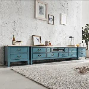 빈티지엔틱 디바 협탁거실장 2100 세트