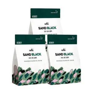 꼬뜨 샌드 먼지없는 벤토나이트 블랙 고양이 모래 6kg x 3개(총 18kg)