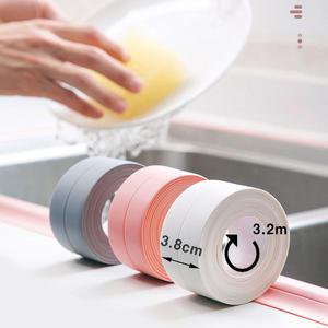 Pyunri 다용도 싱크대 방수테이프 3.2m 2개  틈새곰팡이방지 욕실 주방 변기 방수