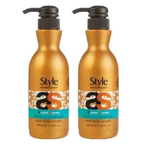 노워시 바르는 헤어팩 대용량 모로칸 트리트먼트 400ml 2개