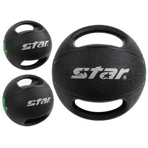 스타 핸들 메디신볼 ER161 3kg 블랙 고무 메디슨볼