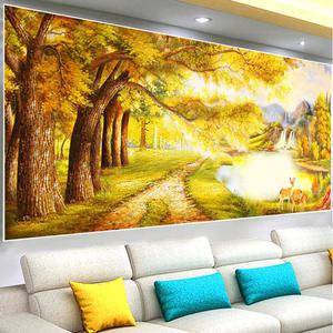 대형 금빛숲속풍경보석십자수 (AB+원형/전체)신제품 HG