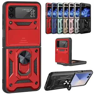 갤럭시Z플립7 FE 6 5 4 3 제트 지 슬라이드 렌즈보호 마그네틱 링 핸드폰 케이스