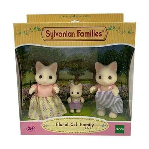 실바니안패밀리 꽃무늬 고양이 가족 5373