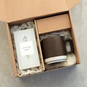 꿀스틱 + 머그 세트 끈박스 완포장 (돌잔치 결혼식 개업 조의 승진 돌답례품 퇴사 교회 생일 장례 웨딩)