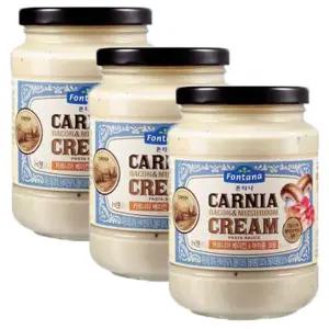 폰타나 카르니아 베이컨&머쉬룸 크림 파스타소스, 430g, 3개