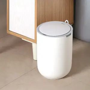 [비스비바]비바 센서 휴지통 8L 종량제 기저귀 냄새차단 자동 센서 휴지통
