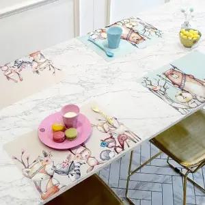 [텐바이텐]엘라다이닝 양면 방수 식탁매트 2P세트 숲속친구들