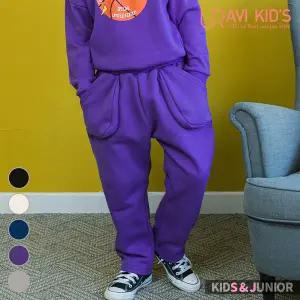 [보리보리/유라비]키즈&주니어 아동복 남아 여아 유아동 공용 바지 겨울 기모 볼륨 아웃포켓 팬츠_DS647