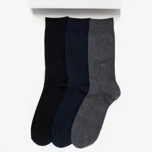 [헤지스](센텀시티점)[HAZZYS] 솔리드 컬러 남성 양말 3종세트  HISS6E503WT