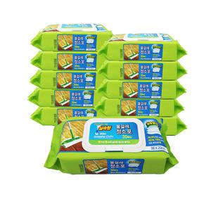 위생대장 물걸레청소포 실속형 대형 30매X10팩 밀대걸레/손걸레/유해세균99.9%살균 소독/두툼/양면사용