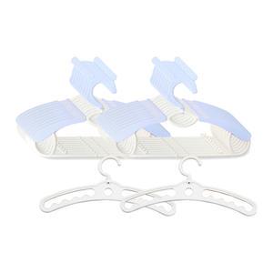 플라팜 곰돌이옷걸이 확장형 1+9피, 블루, 2개